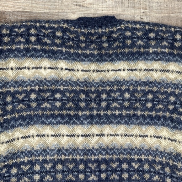 Vintage Maurices Mohair Blend V-Neck Button Cardigan Blue Gray Women's M - Picture 9 of 11